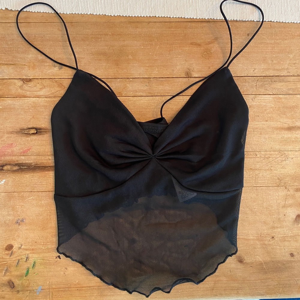 Strappy Black Garage Tank